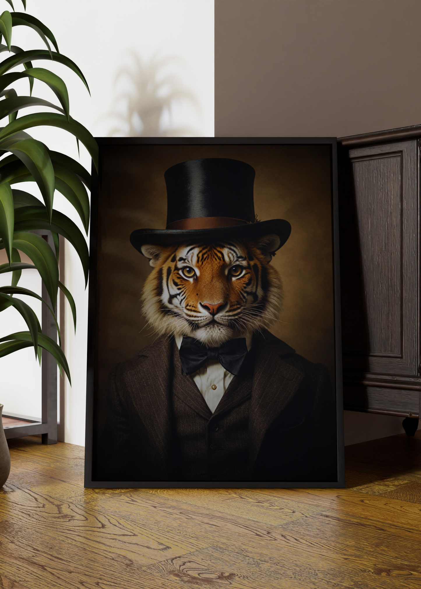Mr Tiger | Tiger in Vintage Suit & Top Hat