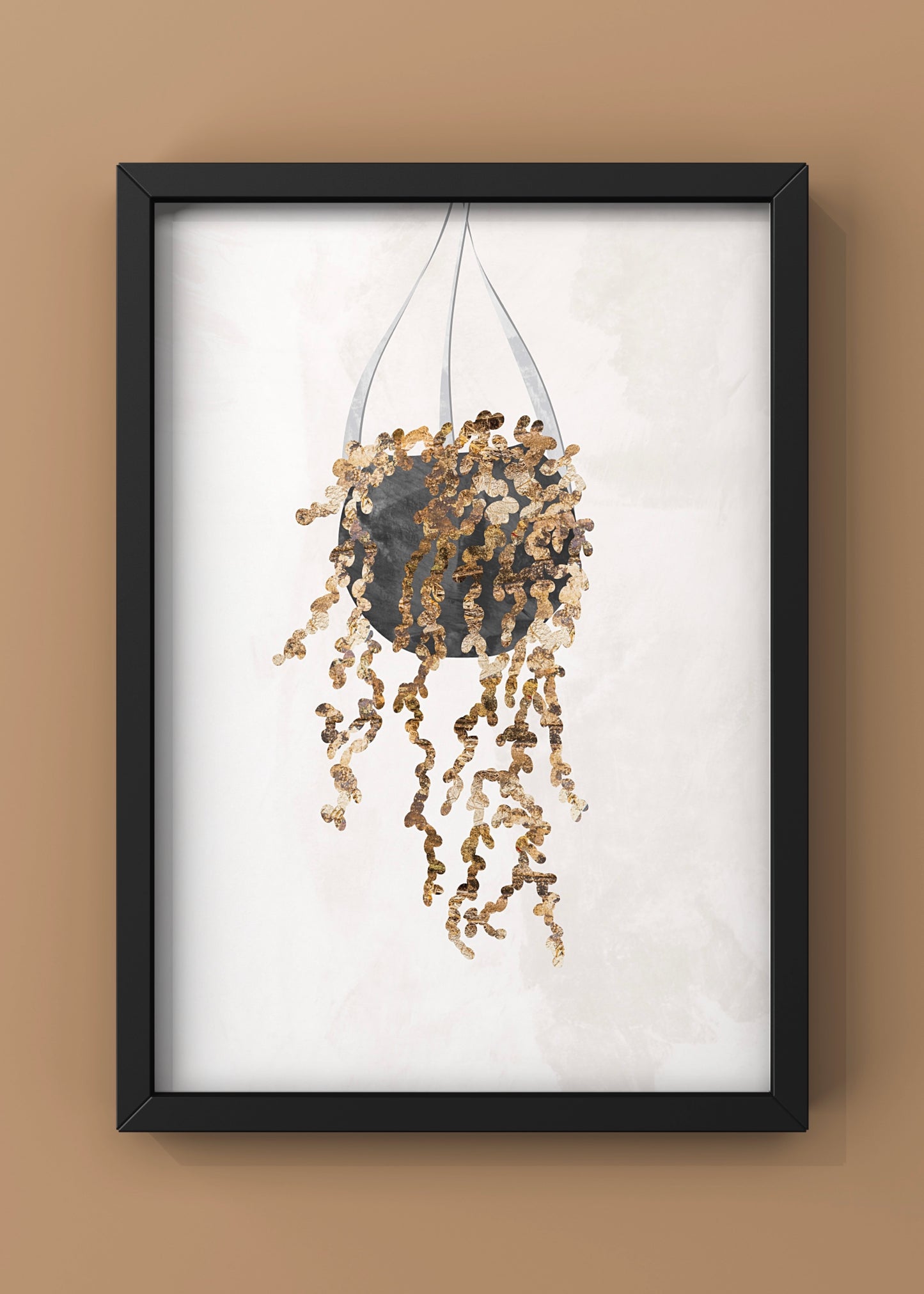 Black and gold house plant 2 By Sarah Manovski