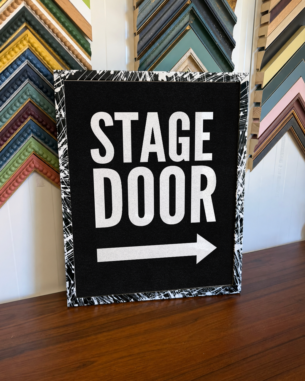 Stage Door Quote Framed Wall Art 40x50cm – Only One Available