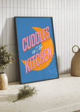 Load image into Gallery viewer, Cuddles In The Kitchen Quote Print | Optional Colours | By Pink Giraffe Print Co