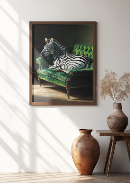 Elegant Zebra Couch