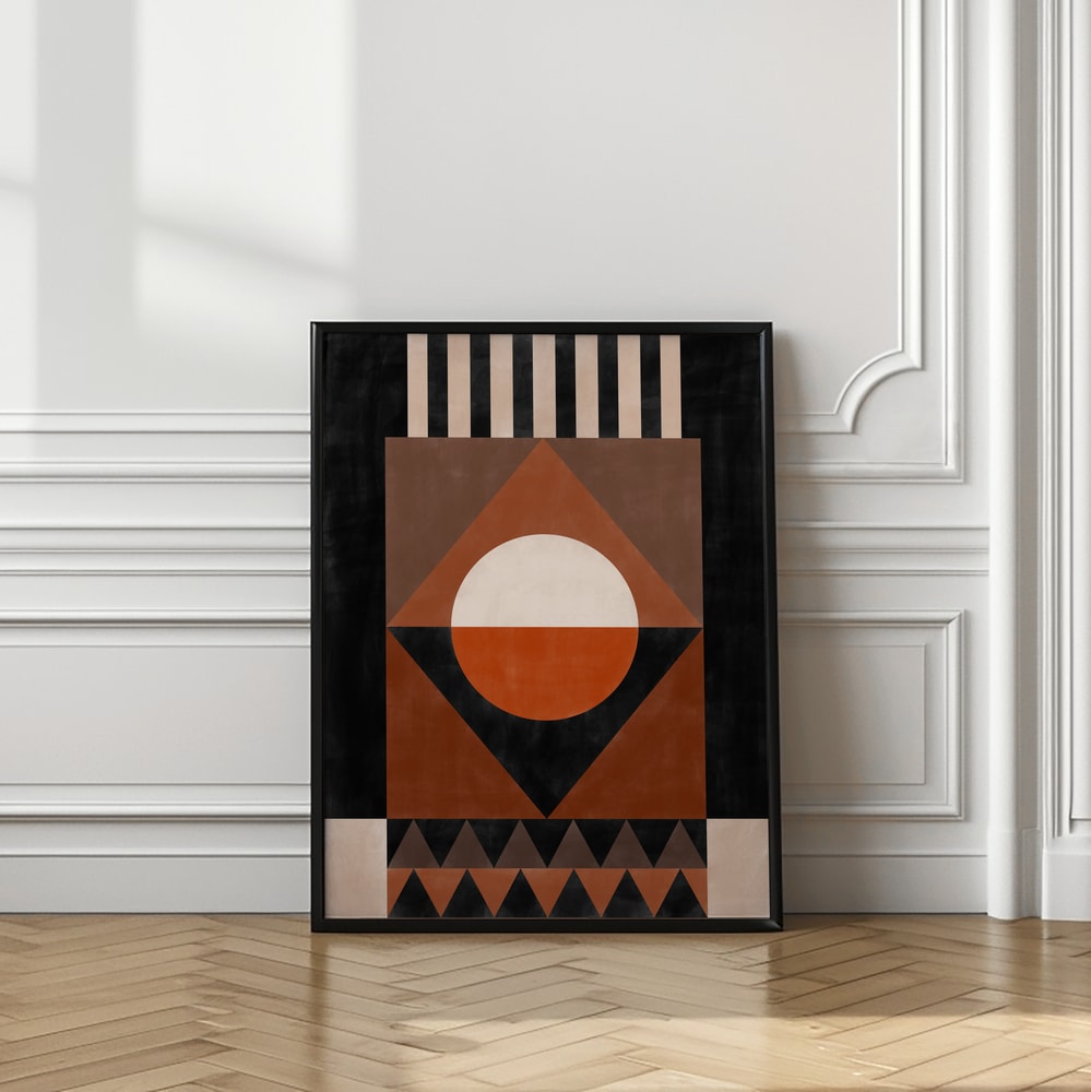 Bold Terracotta Geometry