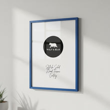 Load image into Gallery viewer, Solid Wood Blue Frame