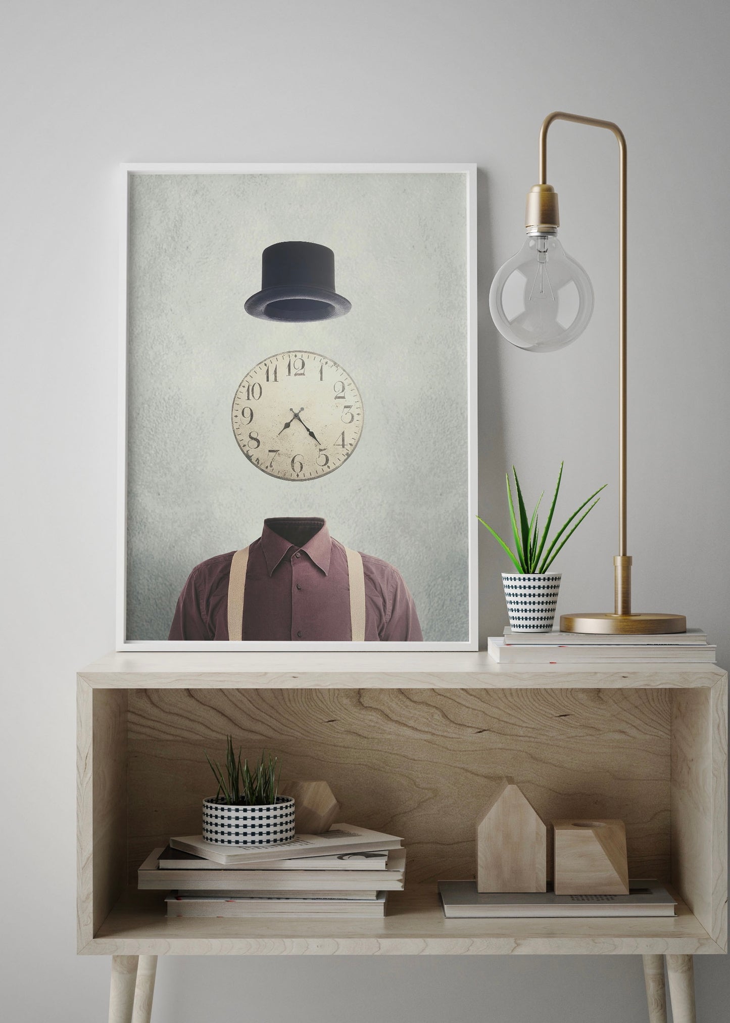 Time Will Tell Portrait | Quirky Wall Art Print