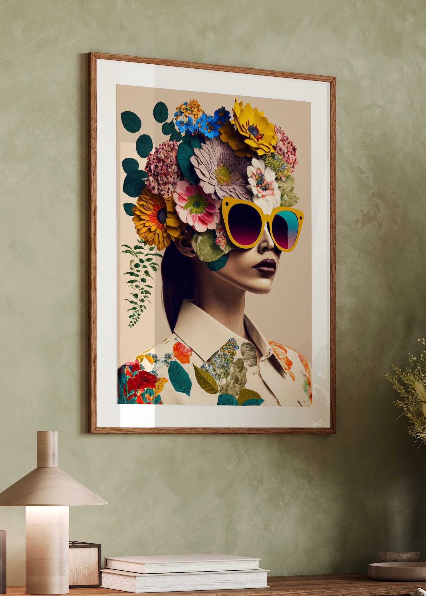 3D Floral Lady Print inspired by Lego | Fashion Print