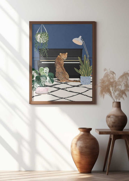 Cheetah By The Piano