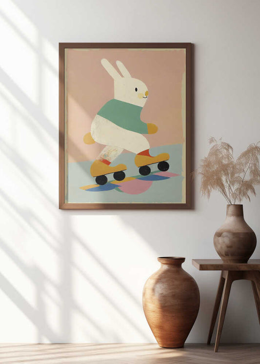 Bunny on Skates