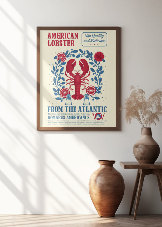 Lobster kitchen print