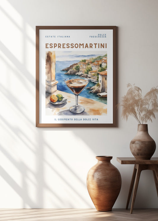 Espresso Martini Vintage Wall Art