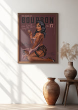 Load image into Gallery viewer, Babes of Bourbon Cant Touch This. Sexy Retro Pin Up Girl Whiskey Art