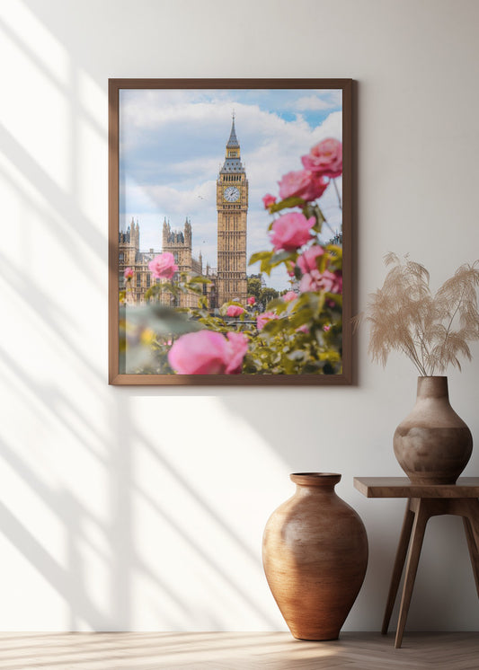 Big Old Friend | Floral Big Ben London Wall Art