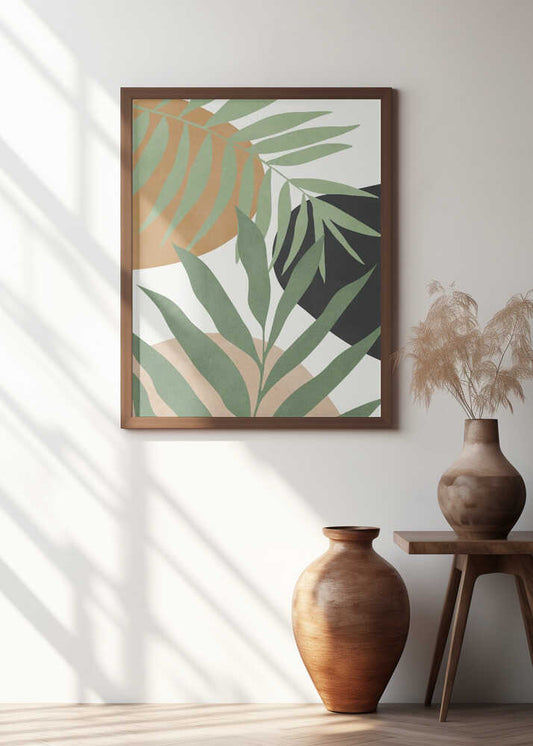 Earthy Palm Shapes