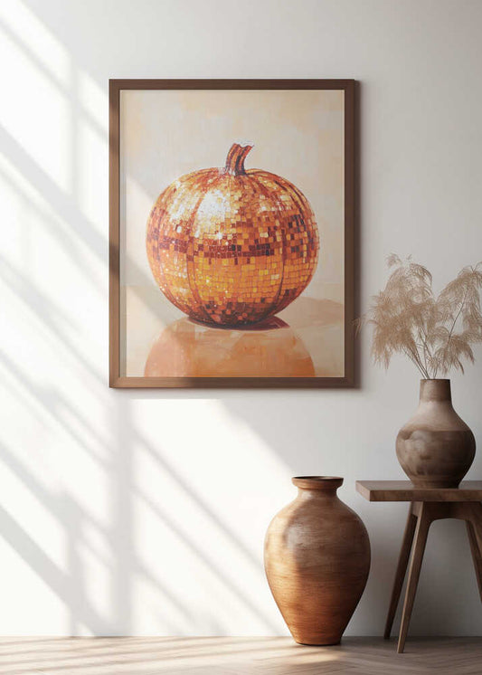 Disco Ball Pumpkin
