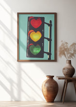 Load image into Gallery viewer, Traffic Light In Love | Heart wall art