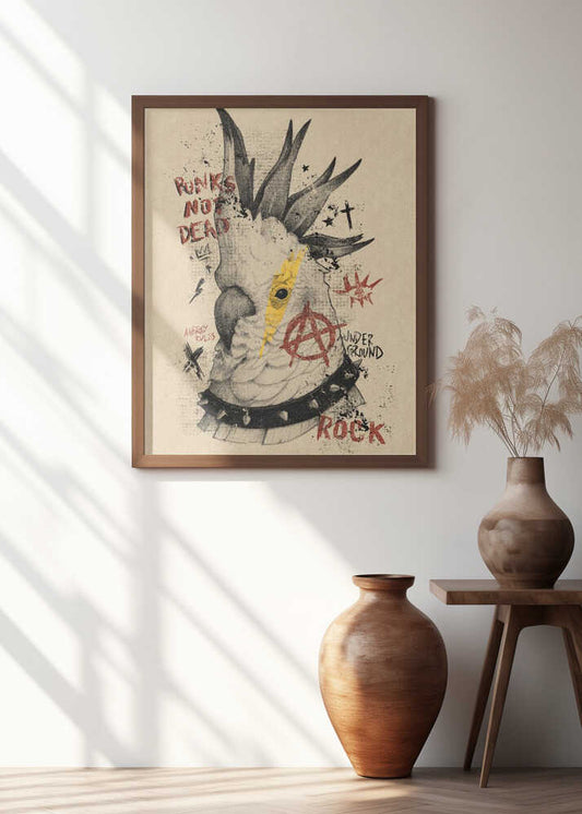 Cockatoo Uprising Punk Art