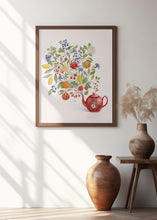 Load image into Gallery viewer, Fruit Symphony In a Red Teapot