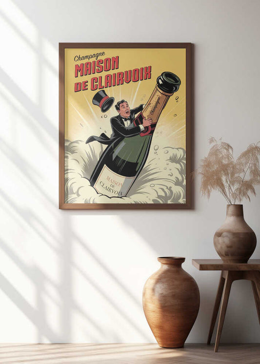 Maison De Clairvoix Vintage Advert Poster Art