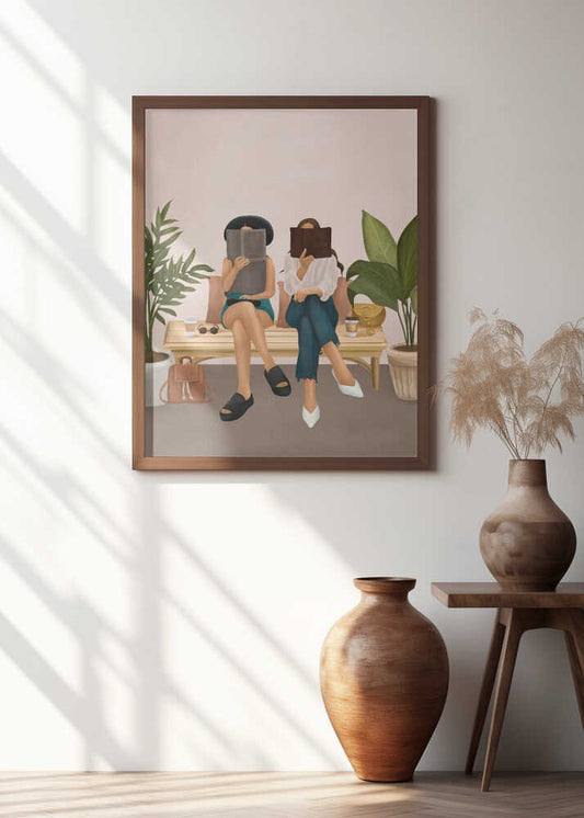 Friends Reading Books
