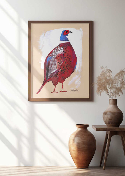 Bold Red Pheasant