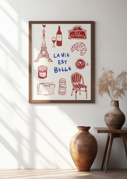 La Vie Est Belle - Paris Poster