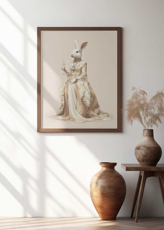 Rabbit In a Haute Couture Dress