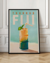 Load image into Gallery viewer, Tavarua Fiji Cocktail Poster Travel Art