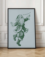 Load image into Gallery viewer, Tanzender, singender Santa Claus, blaugrün
