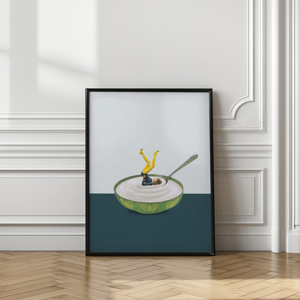 Yoga in my yogurt | Yoga wall art