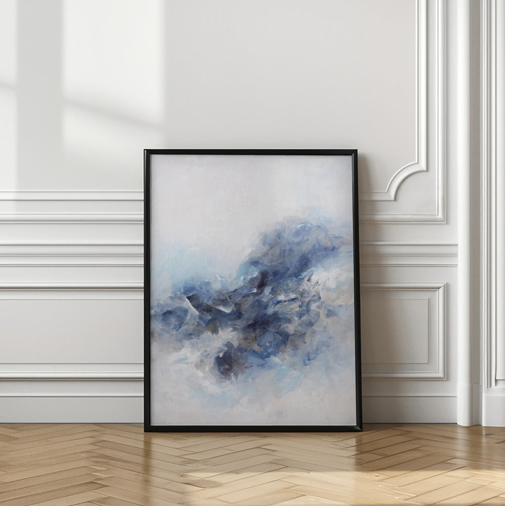 Expressionist Blue Abstract