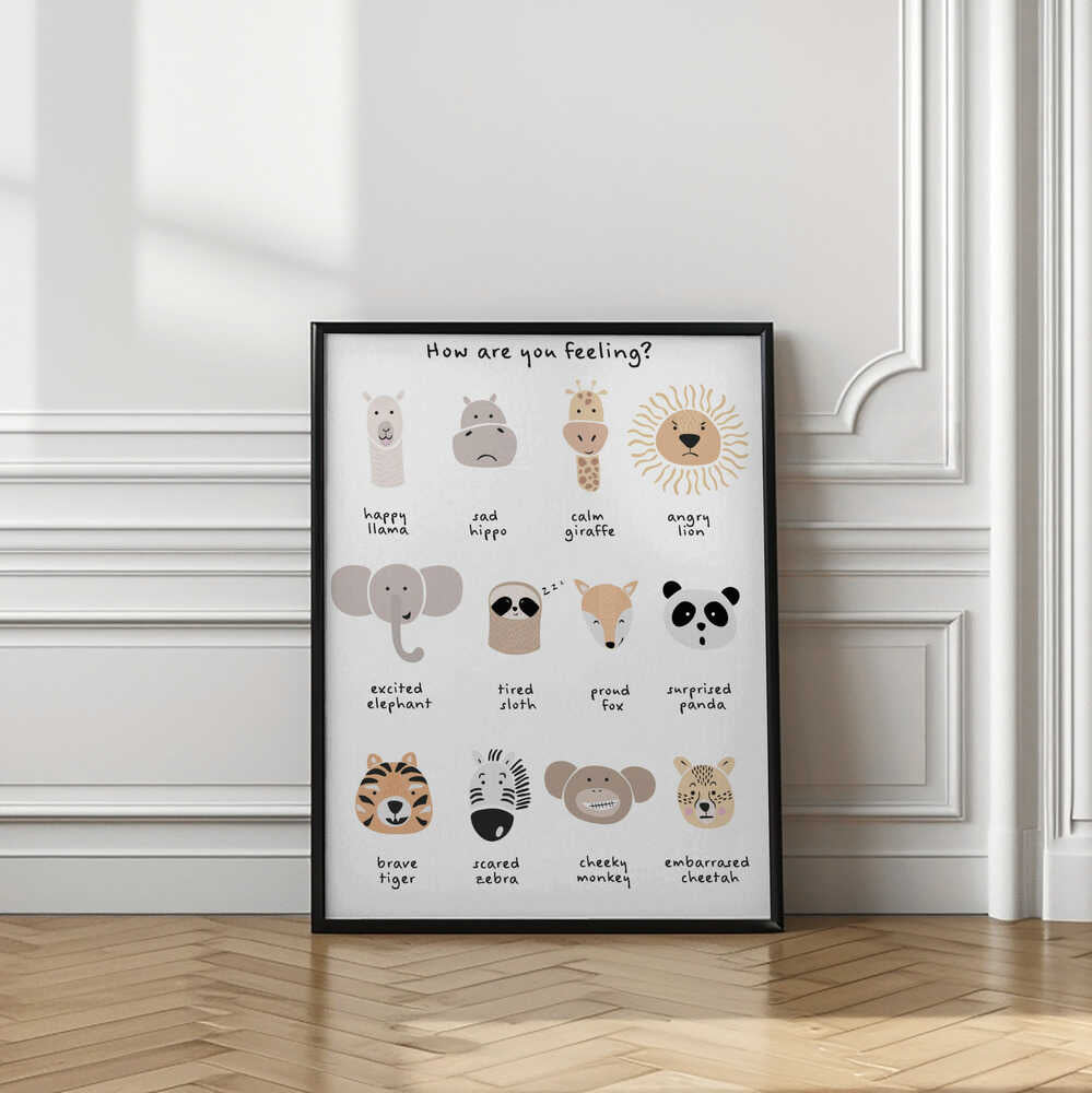 Children's calming meditation emotions print 1
