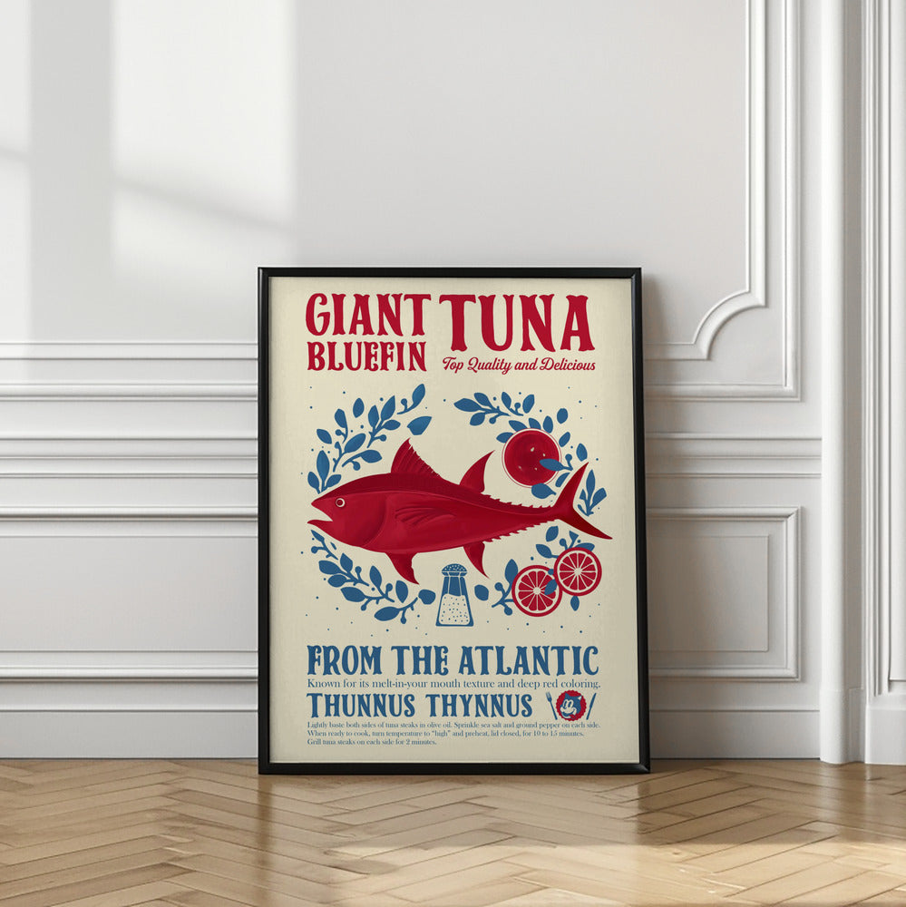 Tuna kitchen print | Fish wall art