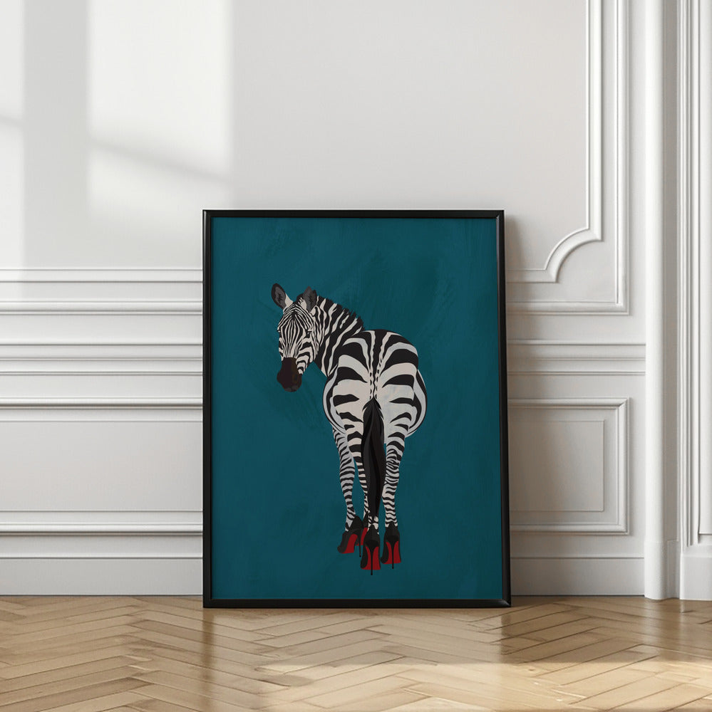 Zebra heels | Colourful safari print