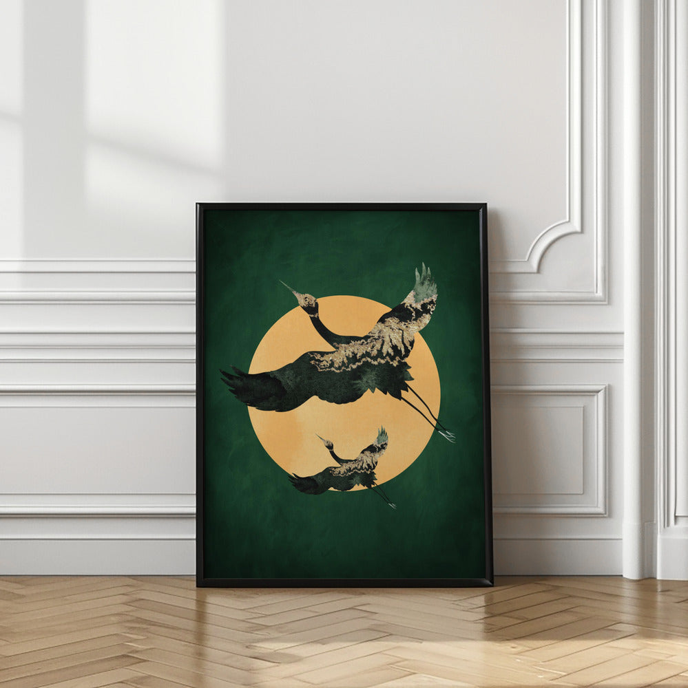 Emerald Sun & Cranes