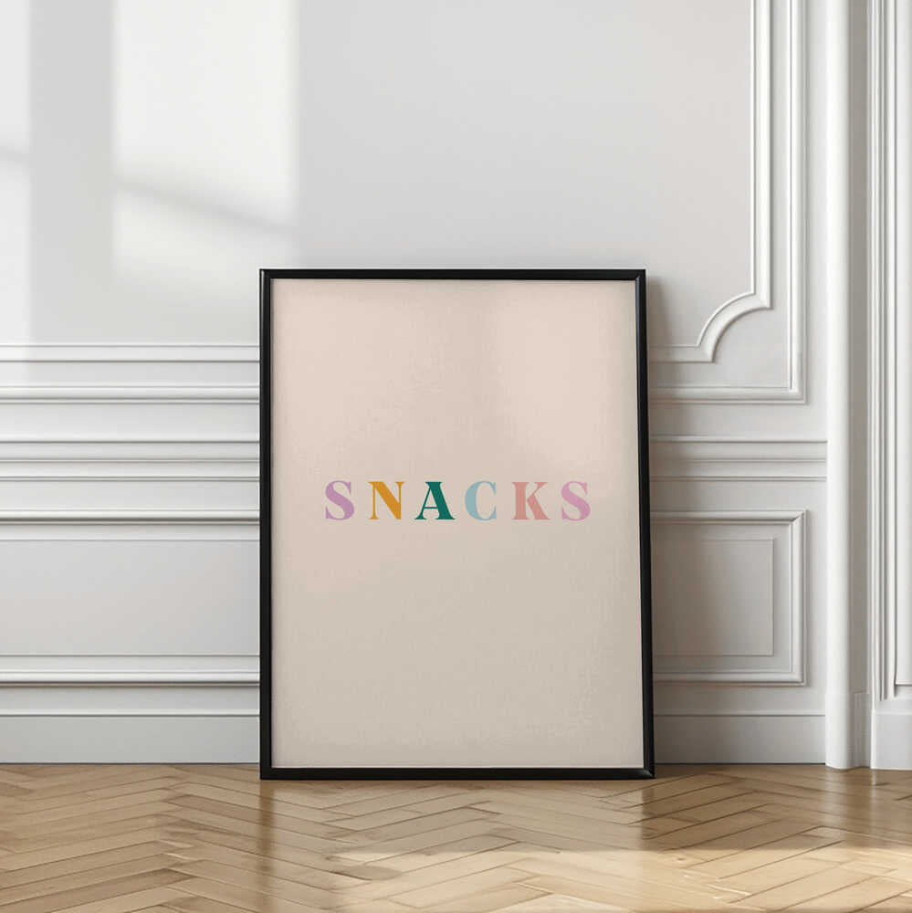 Colorful Snacks Word