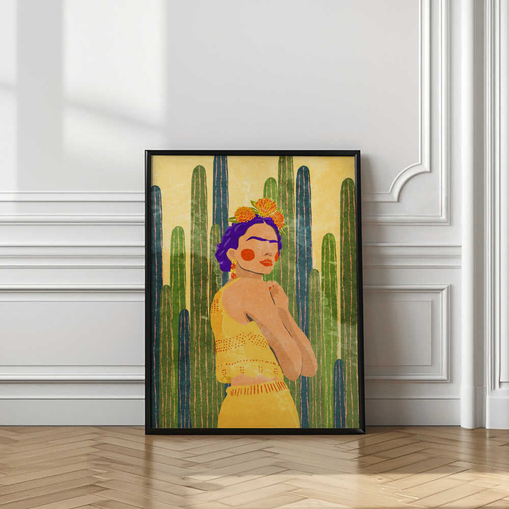 Frida and cacti