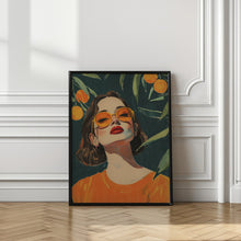 Load image into Gallery viewer, Under The Orange Tree | Summer portrait wall art