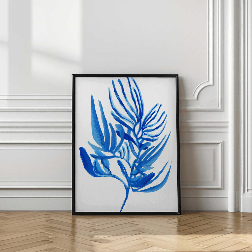Blue Aquatic Plant Poster 6