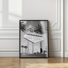 Load image into Gallery viewer, Las Vegas Sign Bw