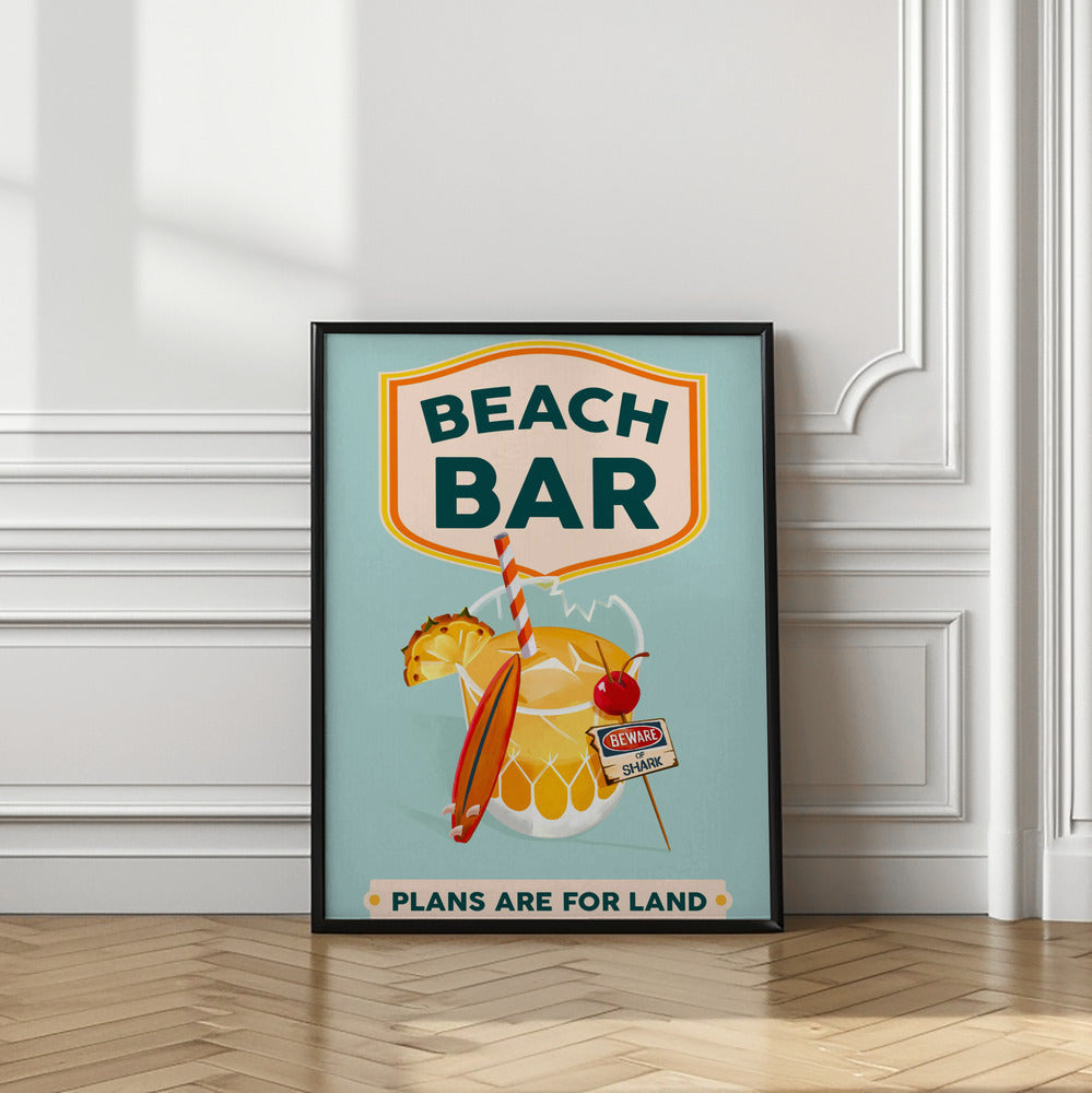 Beach Bar Summer Tropical Cocktail Bar Art