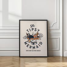 Load image into Gallery viewer, Tipsy mermaid dive bar | Mermaid bar wall art