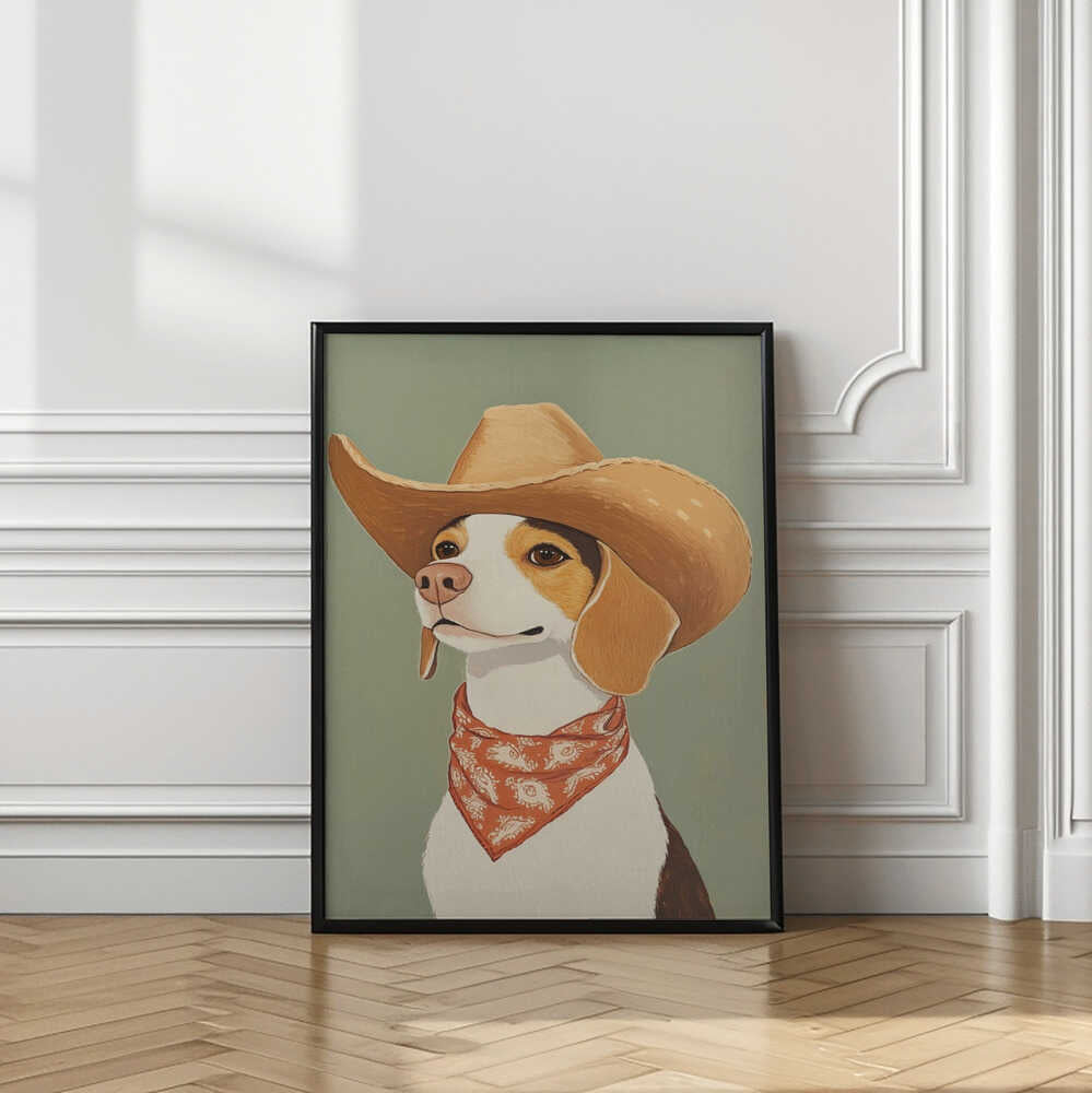 Cute Cowboy Beagle