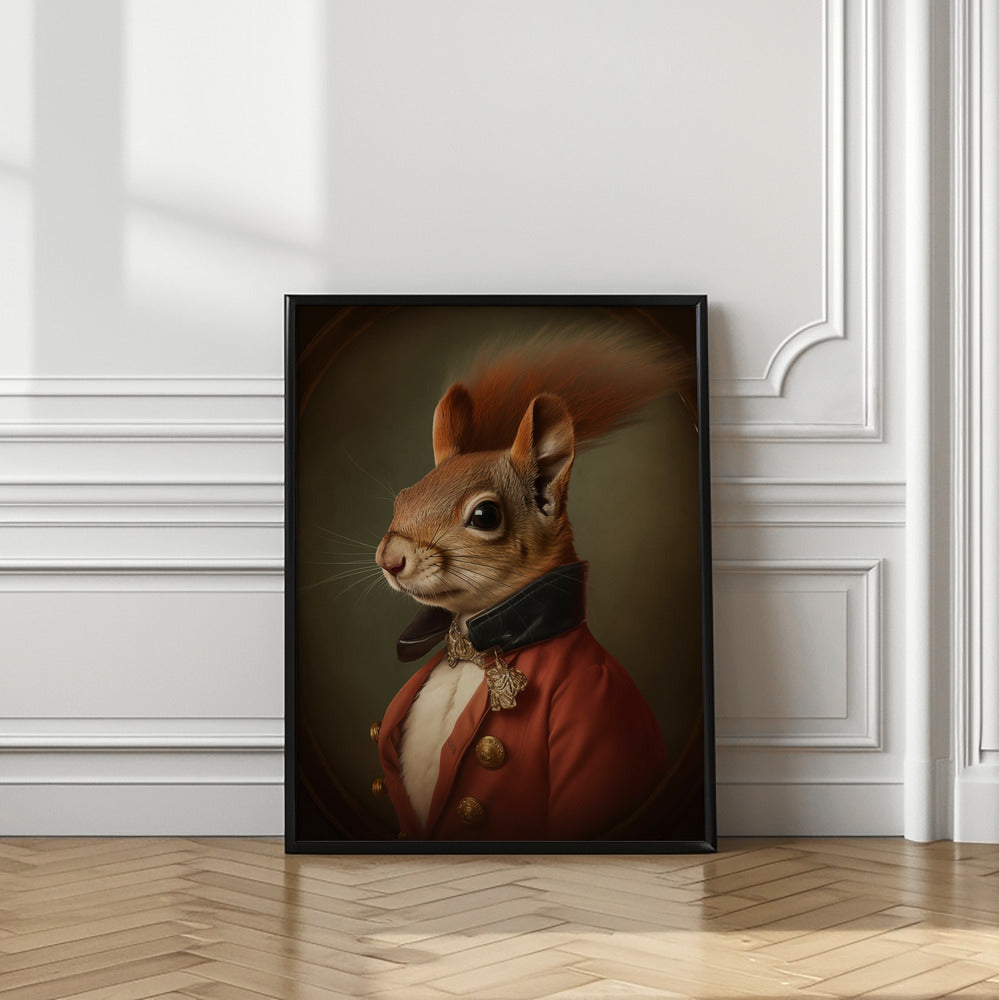 Vintage Squirrel Portrait | Animal wall art