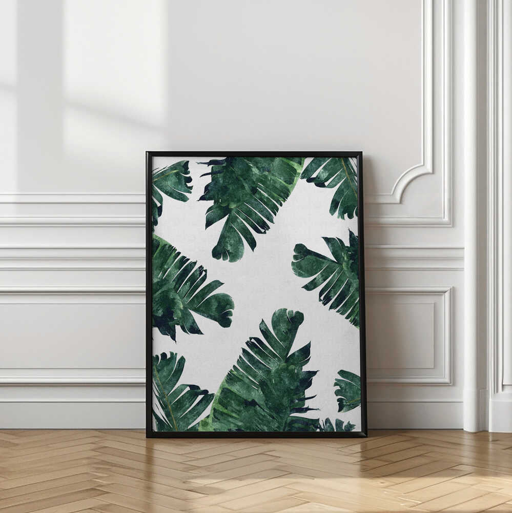 Watercolor Tropical Leaves