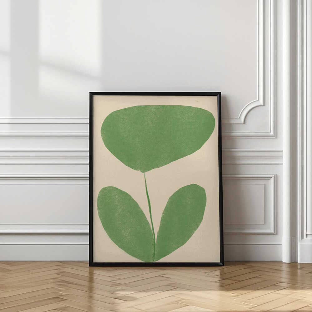 Minimalist Green Leaf