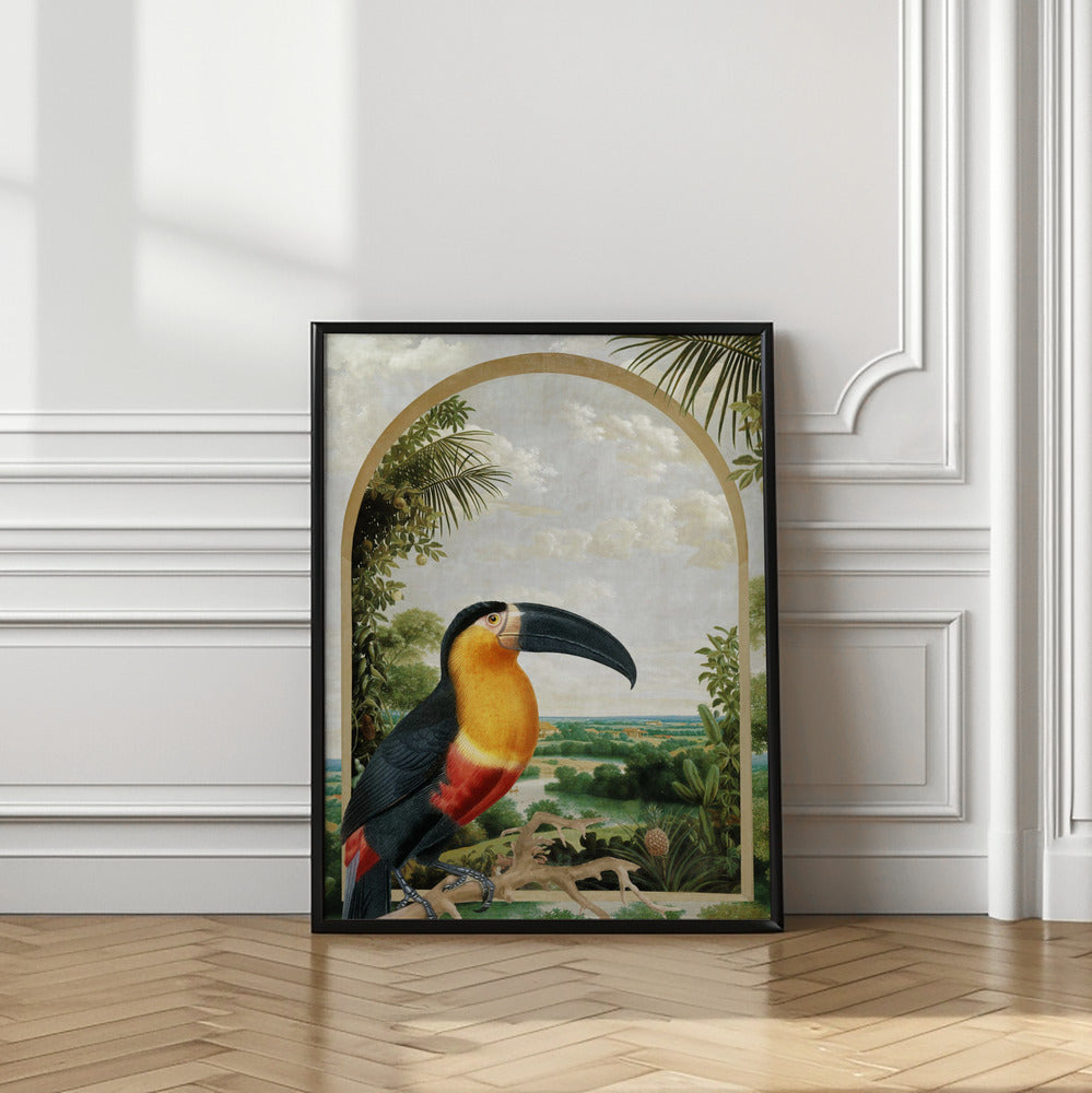 Toucan Perched on a Branch | Jungle wall art