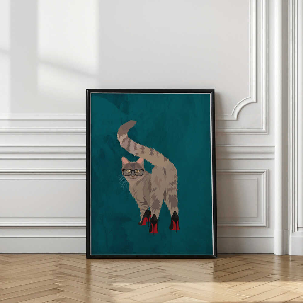 Chic Cat in Heels