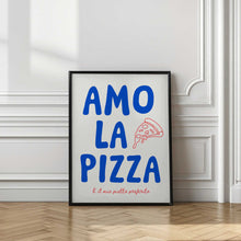 Load image into Gallery viewer, Amo la pizza - blue/red