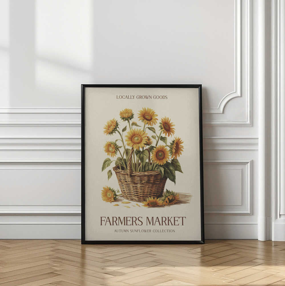 Farmers Market Sunflower | County Kitchen Wall Art Print