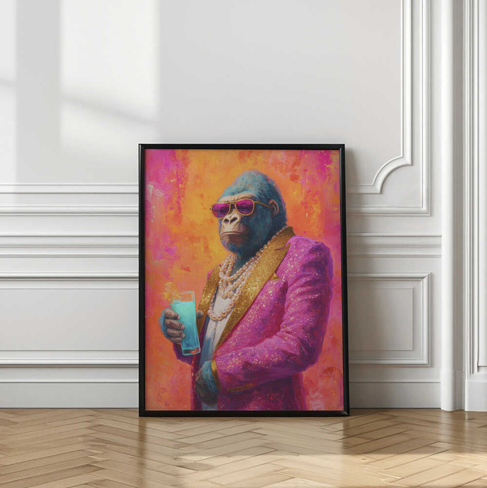 Gorilla In Pink Tuxedo