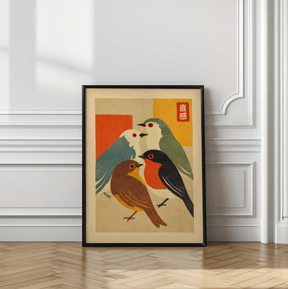 Colorful Bird Gathering